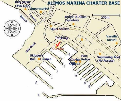 Yacht Charter Greece Athens Alimos marina